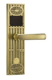 Système de serrure de porte d'hôtel d'or utilisant la carte 125KHz ou 13.56MHz de Rfid