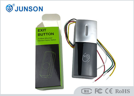 Bouton poussoir de sortie sans contact en alliage de zinc DC12V étanche IP68 pour ouverture de porte