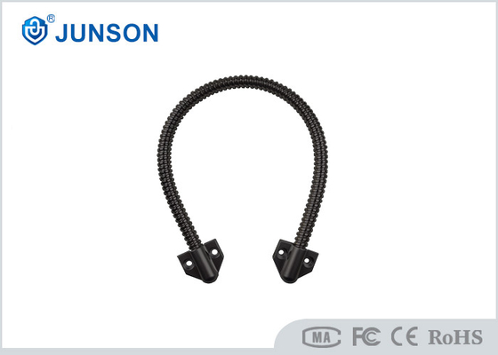 En acier inoxydable noir, boucle de porte blindée à câble pour la protection contre les fils