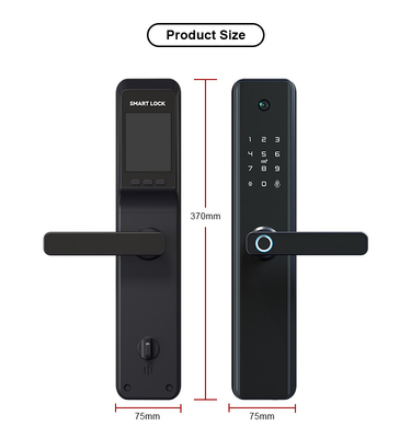 Alliage d'aluminium biométrique électronique de serrure de porte d'empreinte digitale de WiFi avec la caméra/appli de Tuya