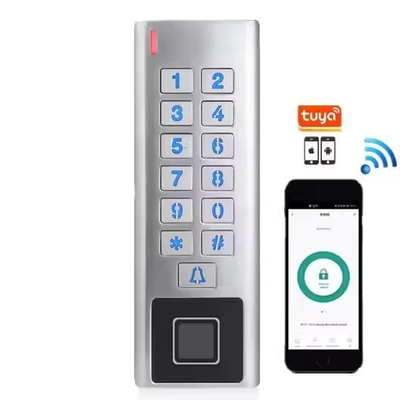 Tuya App Casse métallique étanche à l'eau WIFI RFID Smart Lock Contrôle d'accès à l'empreinte digitale
