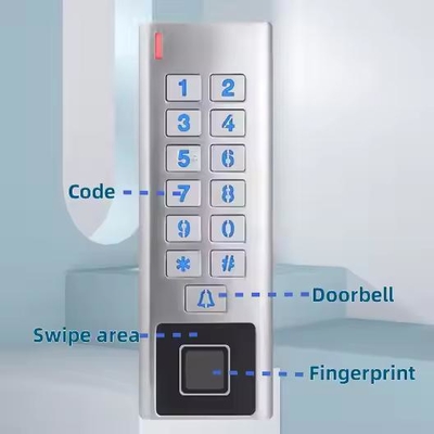 Tuya App Casse métallique étanche à l'eau WIFI RFID Smart Lock Contrôle d'accès à l'empreinte digitale