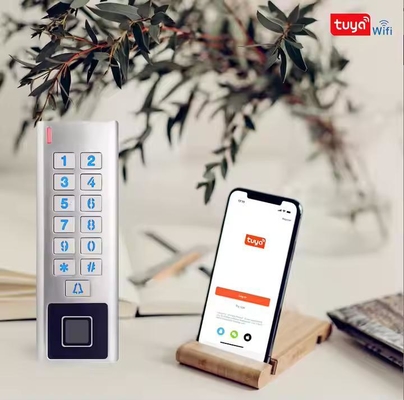 Tuya App Casse métallique étanche à l'eau WIFI RFID Smart Lock Contrôle d'accès à l'empreinte digitale
