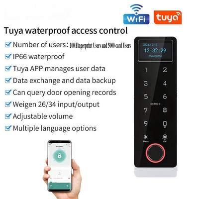 Tuya Contrôle d' accès biométrique à l' eau d' empreinte digitale