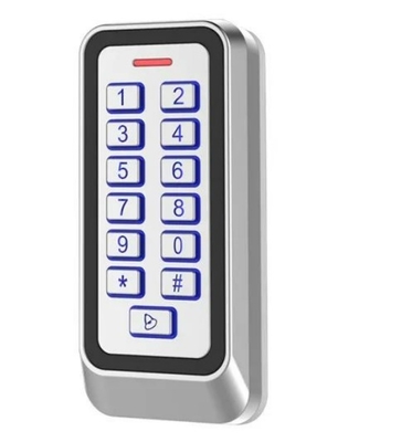 Contrôle d'accès par carte EM/MF en métal, extérieur, IP67, avec clavier rétroéclairé