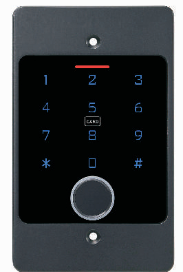 Contrôle d'accès autonome encastré par empreinte digitale avec clavier, boîtier métallique étanche pour extérieur, Wifi Smart Tuya