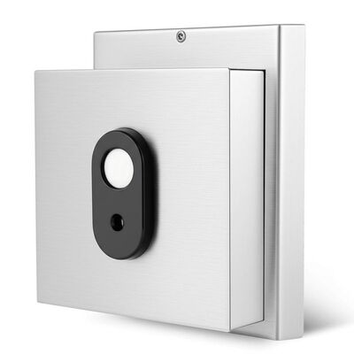 Bloque-porte électromagnétique en acier inoxydable 304 avec bouton de déverrouillage manuel pour fonctionnement 12V/24V DC