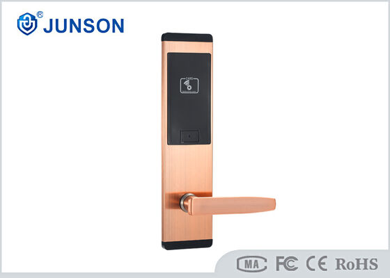 Fermetures RFID d'hôtel en acier inoxydable avec une heure de démarrage de 1 seconde et une capacité de 200 cartes d'invité pour un système d'entrée sans clé