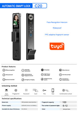 Tuya App est étanche à l'eau. Il a un code d'empreinte digitale.