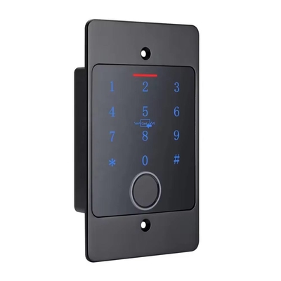 Contrôle d'accès autonome encastré par empreinte digitale avec clavier, boîtier métallique étanche pour extérieur, Wifi Smart Tuya