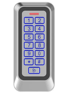 Contrôle d'accès autonome avec clavier et lecteur de carte RFID, boîtier métallique étanche IP67, 1000 utilisateurs