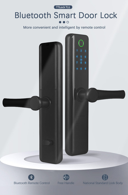 alliage d'aluminium de serrure de porte d'entrée d'empreinte digitale d'appli de serrure d'AlarmTT de la puissance faible 4.5V pour la Chambre